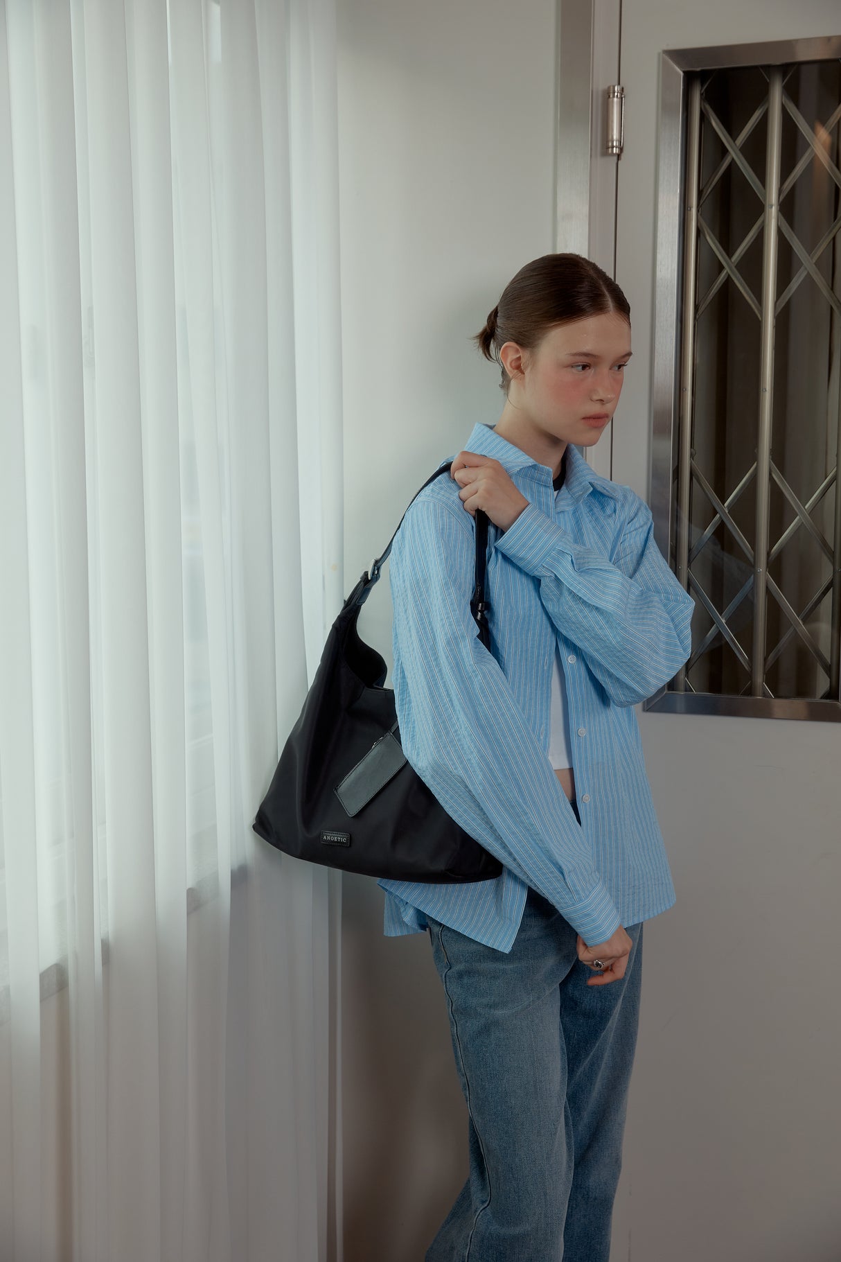 SEERSUCKER SHIRT - BLUE