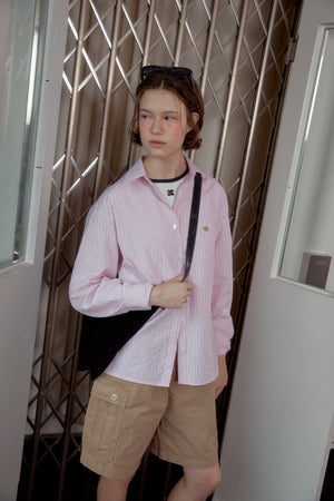 SEERSUCKER SHIRT - PINK