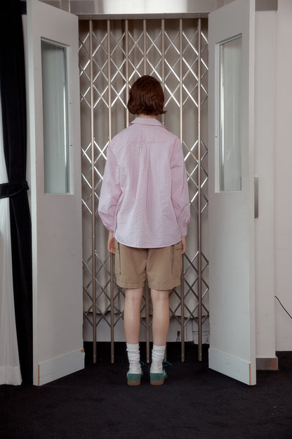 先行予約販売 - SEERSUCKER SHIRT - PINK