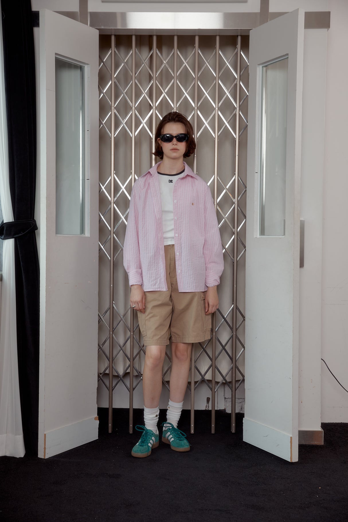 SEERSUCKER SHIRT - PINK