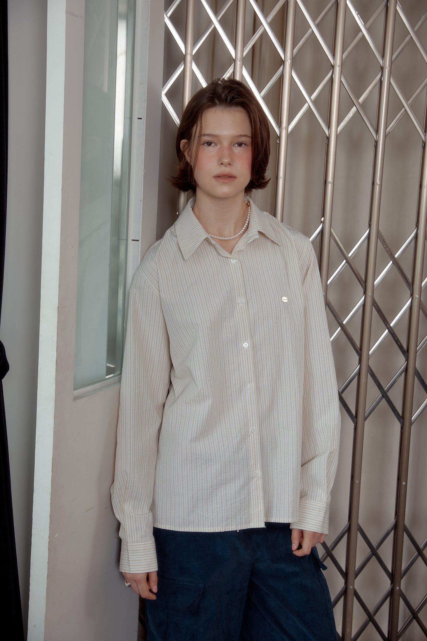 SEERSUCKER SHIRT - YELLOW