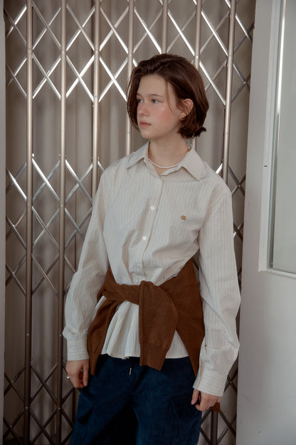 先行予約販売 - SEERSUCKER SHIRT - YELLOW