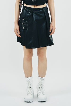 ECO LEATHER SKIRT